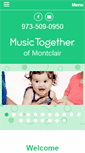 Mobile Screenshot of musictogetherofmontclair.com